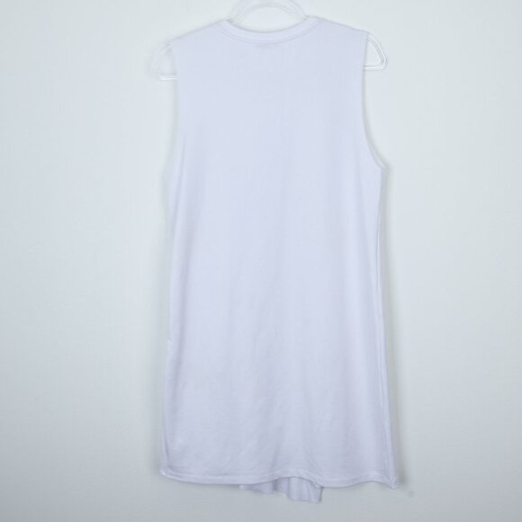 Zara Sleeveless Ruffle Hem Shift Dress Size Medium - Picture 6 of 7